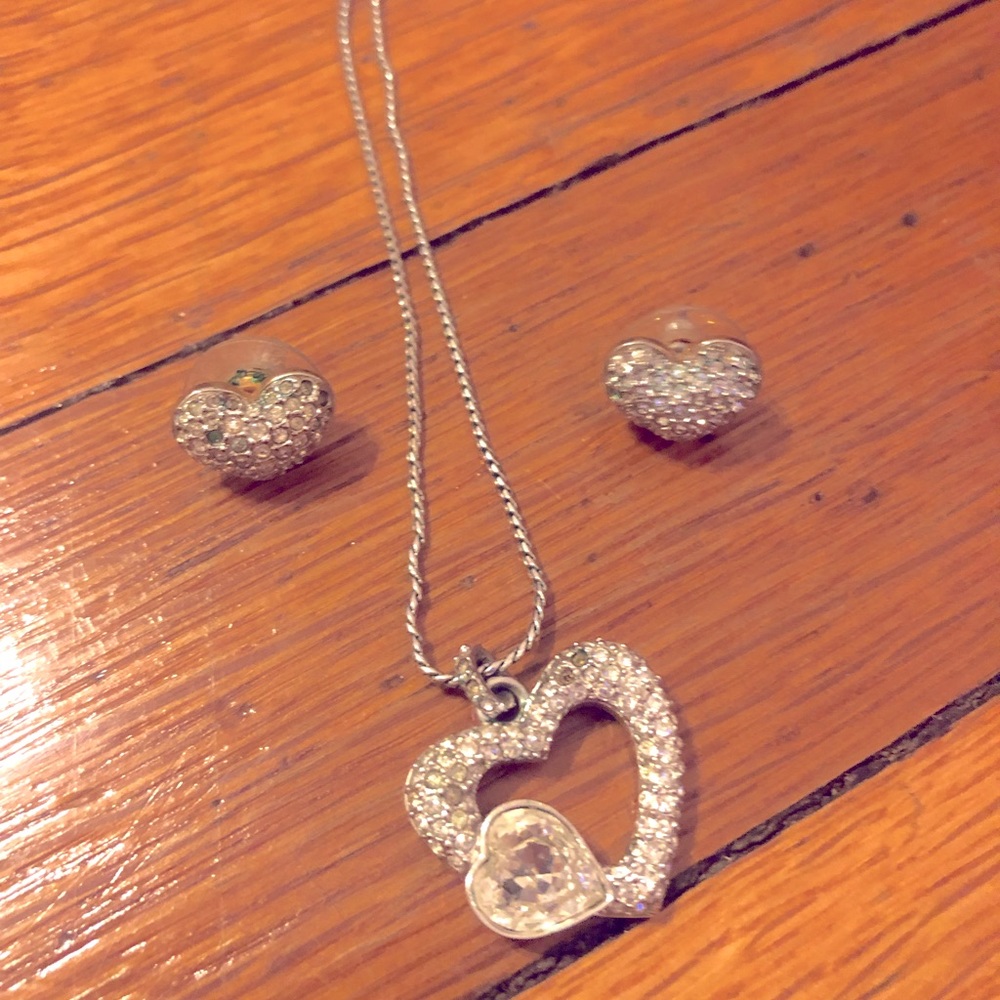 Swarovski pendant and earrings